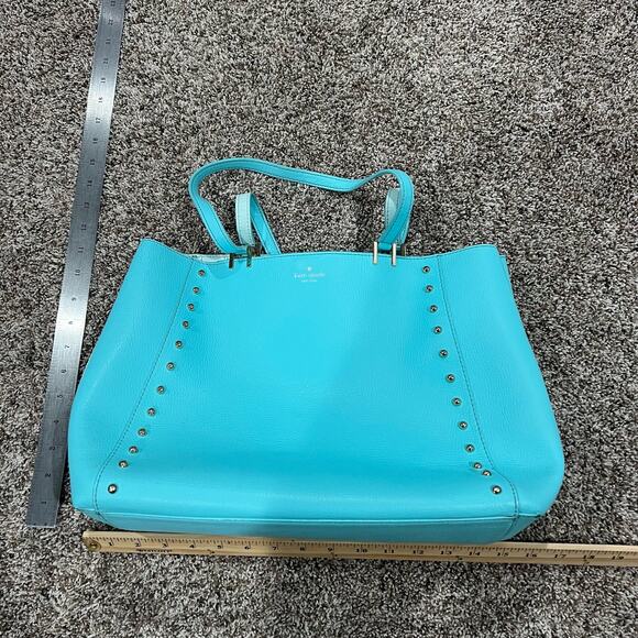 KATE SPADE NewYork Sanders Place Large Leather‎ Romily Tote Purse Atol Blue - Picture 13 of 13